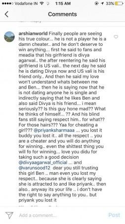 Priyank sharma fan comment Priyank Sharma