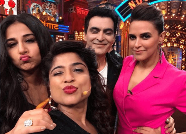 Malishka with Tumhari Sulu team RJ Malishka