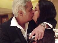 Hansal Mehta kissing wife Safeena Husain