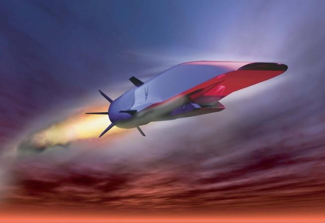 Artist's imagination of the X-51A Waverider demonstrating a hypersonic flight. X-51A Waverider