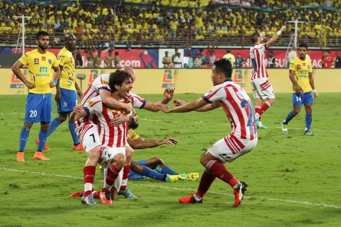 WE'RE BACK! Moment from the ISL final between Kerala Blasters and Atletico de Kolkata in Kochi, on Dec 18, 2016 isl