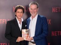 Shah Rukh Khan with Netflix chief executive Reed Hastings