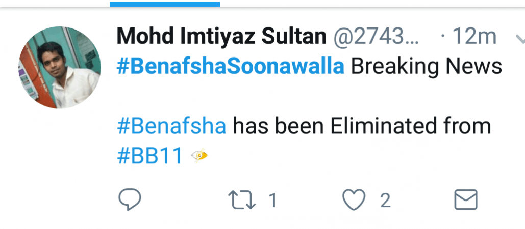 Benafsha Soonawala Tweet Benafsha