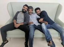 Jr NTR, SS Rajamouli and Ram Charan