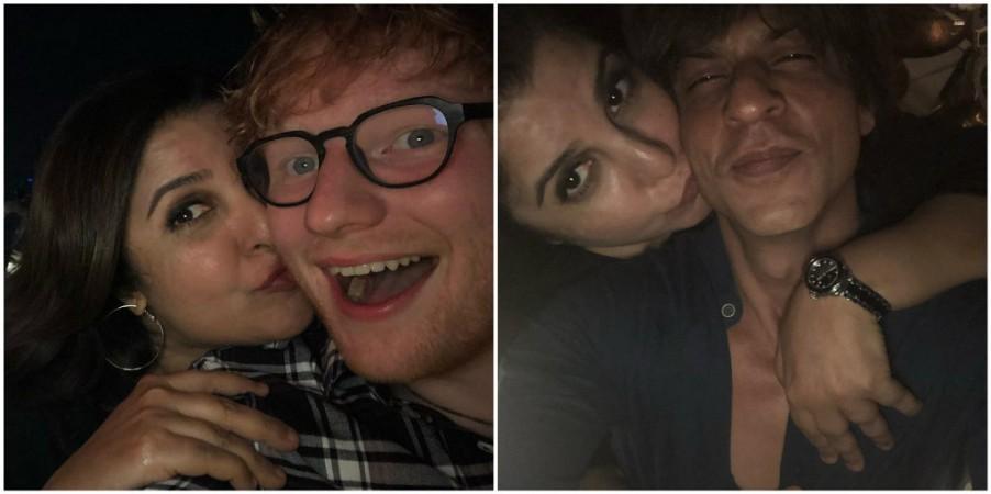 Ed Sheeran was welcomed to Mumbai by Farah Khan in the biggest Bollywood bash ever, which was also attended by Shah Rukh Khan. ed sheeran