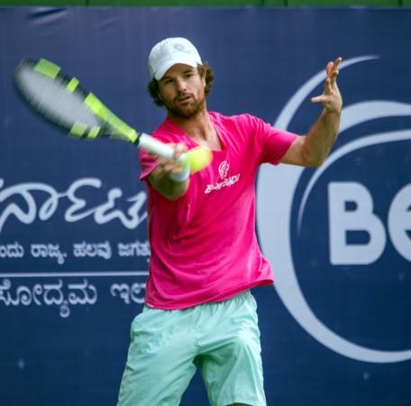 Top seed Blaz Kavcic of Slovia during the practice session ahead of Bengaluru Open ATP Challenger event Blaz Kavcic tennis