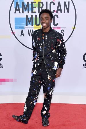 Caleb Mclaughlin attends the 2017 American Music Awards at Microsoft Theater on November 19, 2017 in Los Angeles, California. caleb