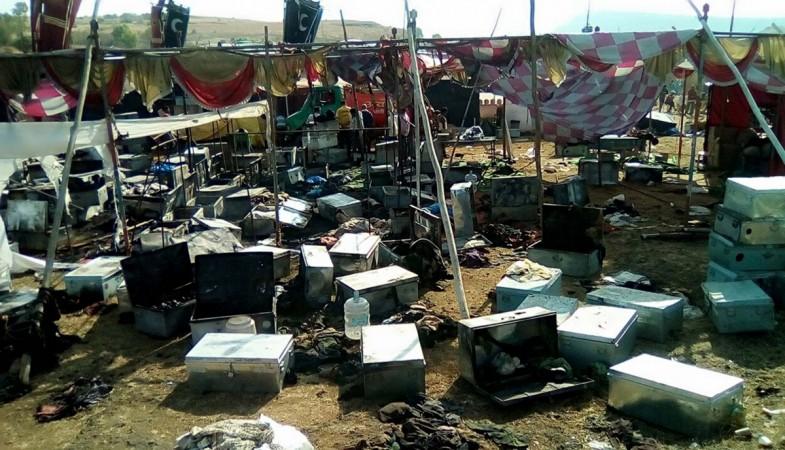 In picture: A huge outdoor film set of Sanjay Leela Bhansali's film Karni Sena