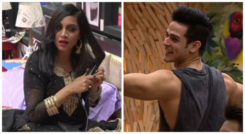 Arshi Khan and Priyank Sharma in Bigg Boss 11 Arshi Khan and Priyank Sharma in Bigg Boss 11