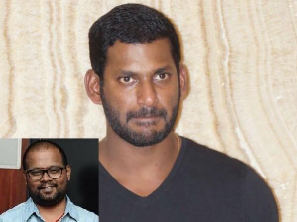Vishal in the main picture and Ashok Kumar could be seen in the small picture. Vishal