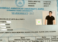 Salman Khan marksheet