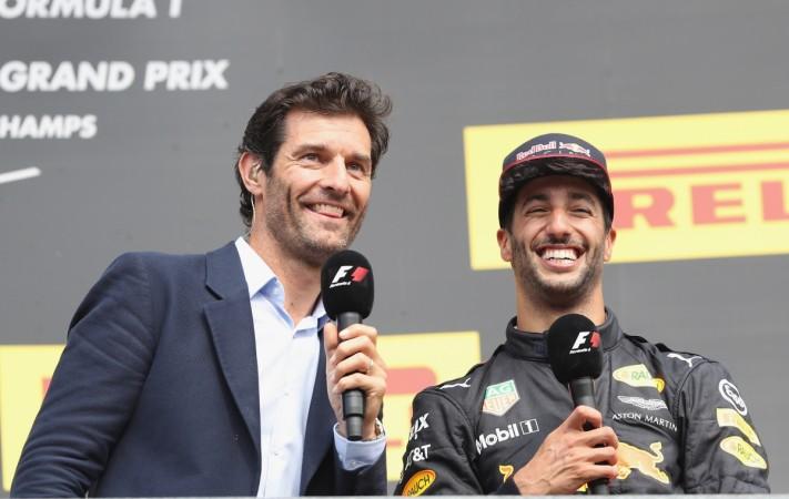 Mark Webber (L), Daniel Ricciardo Mark Webber, Daniel Ricciardo