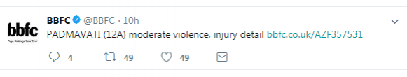 Padmavati Tweet Padmavati