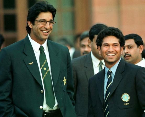 File photo of Wasim Akram and Sachin Tendulkar Wasim Akram and Sachin Tendulkar
