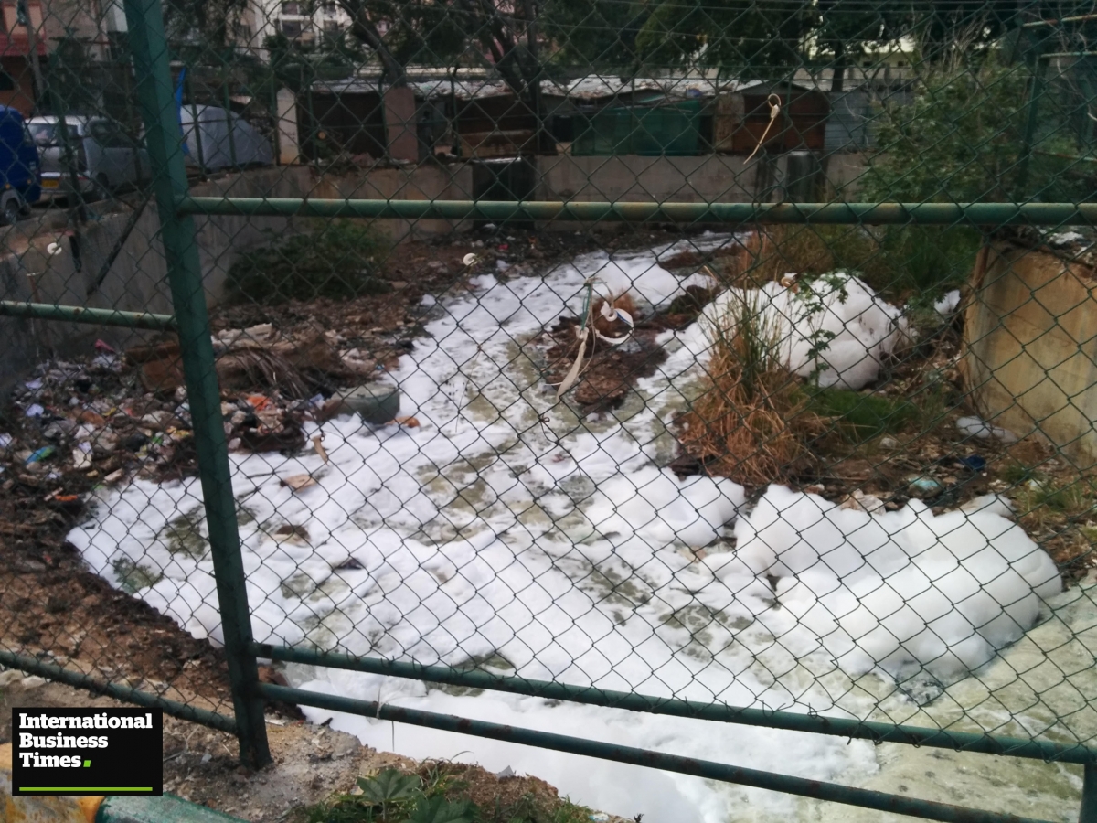 White froth spotted in Kaggadasapura Lake Kaggadasapura Lake