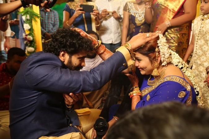 Namitha weds Veerandra Chowdhary. Namitha-Veerandra Chowdhary Wedding Photo
