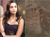 Alia Bhatt on Jaipur Fort Hanging Padmavati