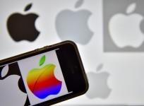 FRANCE-INTERNET-COMPANY-APPLE-LOGO