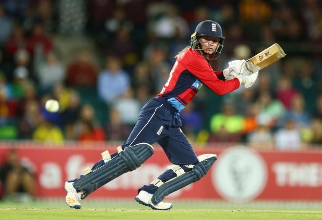 Wyatt hit 100 off just 57 balls on Tuesday against Australia in Canberra Danielle Wyatt
