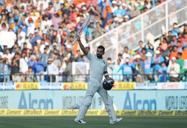 Virat Kohli walks back to the pavilion after being dismissed for 213 in the second Test against Sri Lanka in Nagpur on Sunday (November 26). Virat Kohli