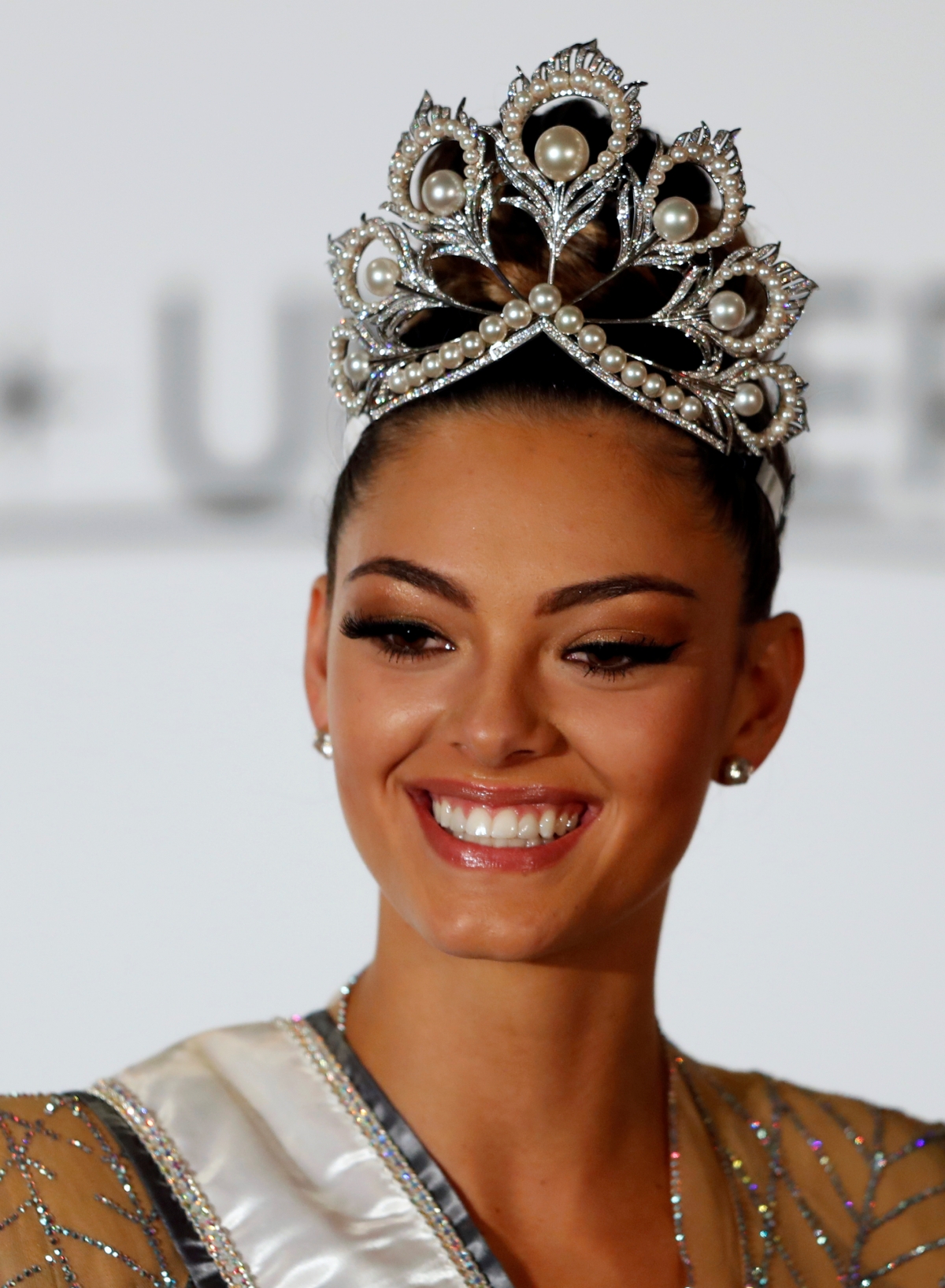 Demi-Leigh Nel-Peters of South Africa is crowned Miss 