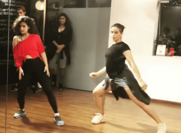 Fatima Sana Shaikh and Sanya Malhotra dance video Fatima and Sanya