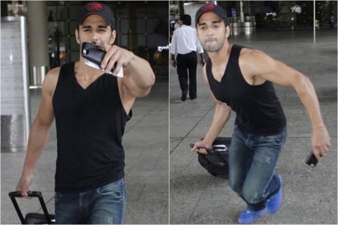 Pulkit Samrat at the Mumbai airport Pulkit Samrat