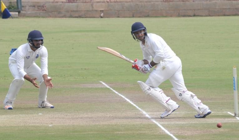 Mayank Agarwal bats against Delhi in Ranji Trophy recently. Mayank Agarwal