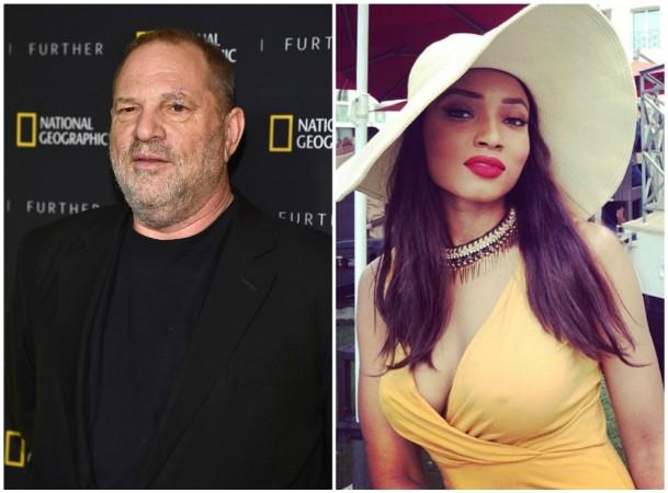 Harvey Weinstein (L) and his brother Bob, and The Weinstein Company have been accused of sex trafficking at the 2014 Cannes Film Festival, by English actress Kadian Noble (R). harvey