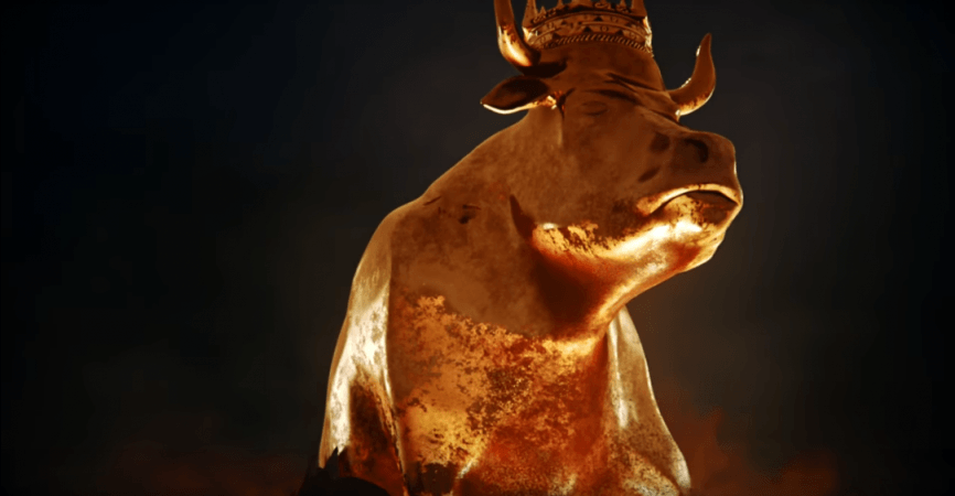 The bull that symbolizes Trump's nightmarish rise to power. oh love 3