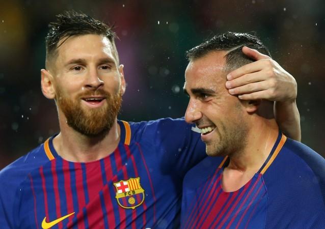 Without Lionel Messi, Paco Alcacer will look to bang in the goals for Barcelona. Lionel Messi, Paco Alcacer