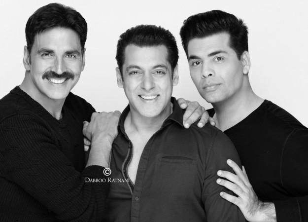 Akshay Kumar, Salman Khan and Karan Johar Akshay Kumar, Salman Khan, Karan Johar