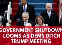 Government shutdown looms as top Democrats Nancy Pelosi and Chuck Schumer cancel meeting with President Trump