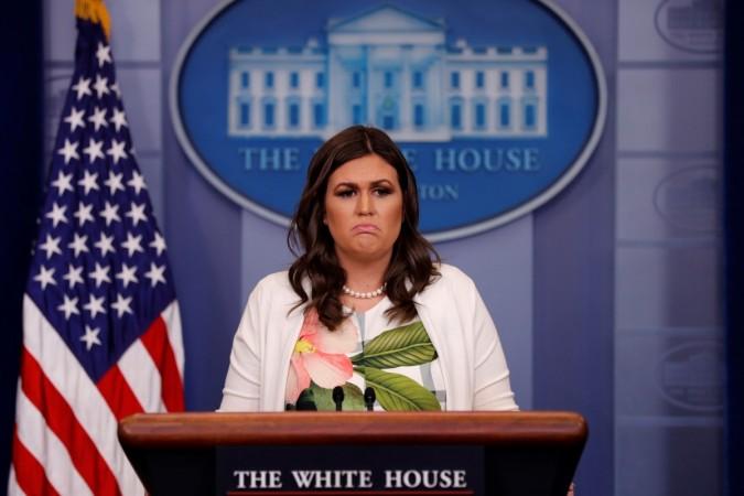 White House press secretary Sarah Huckabee Sanders White House press secretary Sarah Huckabee Sanders