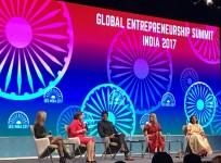 KTR with other panelists at GES 2017 session