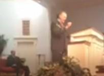 Roy Moore interrupted by protesters during campaign speech