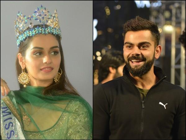 Manushi Chillar and Virat Kohli Virat Kohli and Manushi Chillar