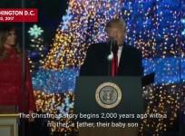 Trump delivers Christmas message to America and the world