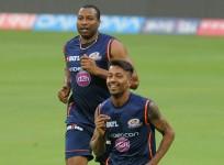 Hardik Pandya and Kieron Pollard