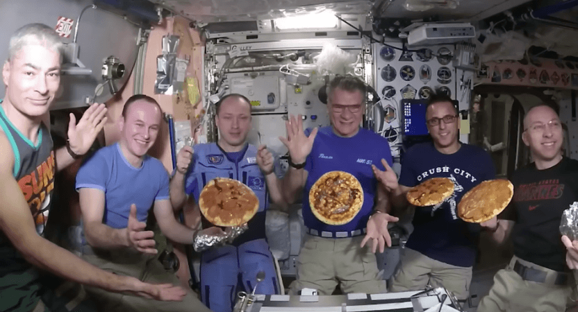 Pizza in space Pizza in space