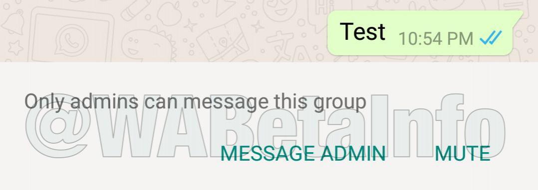 Resticted Groups Notification (screenshot) WhatsApp