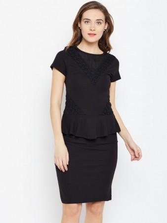 Black Peplum Dress
