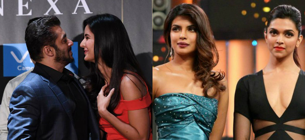 1200px x 552px - Salman Khan thinks Katrina Kaif has beaten Deepika Padukone and Priyanka  Chopra? [PHOTOS] - IBTimes India