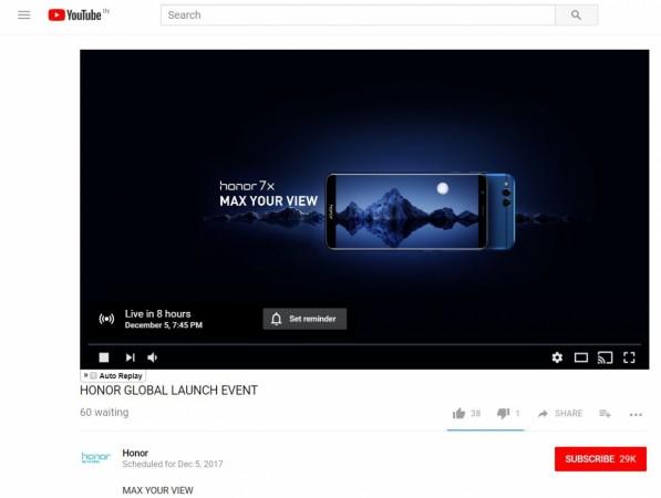 Huawei Honor 7X global launch live stream: Here's how watch new Android phone unveiling event Huawei, Honor 7X, launch, live stream, global unveiling