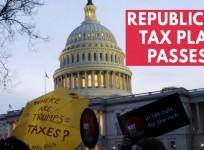 Republican tax plan passes in narrowly passes in Senate