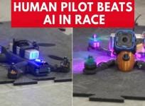 Human pilot beats AI drone in race