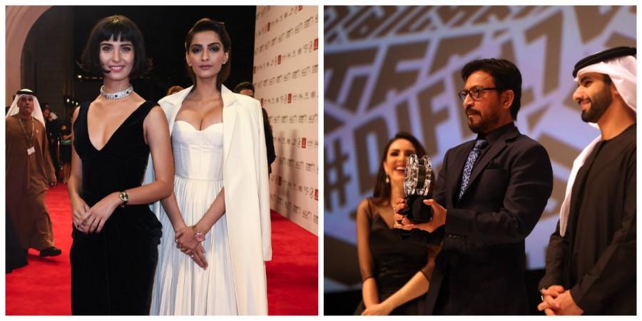 Sonam Kapoor and Irrfan Khan at DIFF 2017 Sonam Kapoor Irrfan Khan