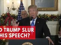 President Trump slurs in Jerusalem speech: God blesh the United Shtatesh