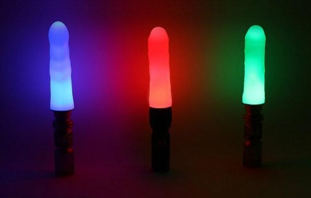 Light up vibrators. star wars sex toys