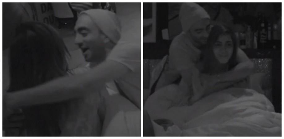 Akash Dadlani and Arshi Khan cozy moments in Bigg Boss 11 Akash Dadlani and Arshi Khan cozy moments in Bigg Boss 11